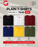 Plain T-Shirt Combo of Two