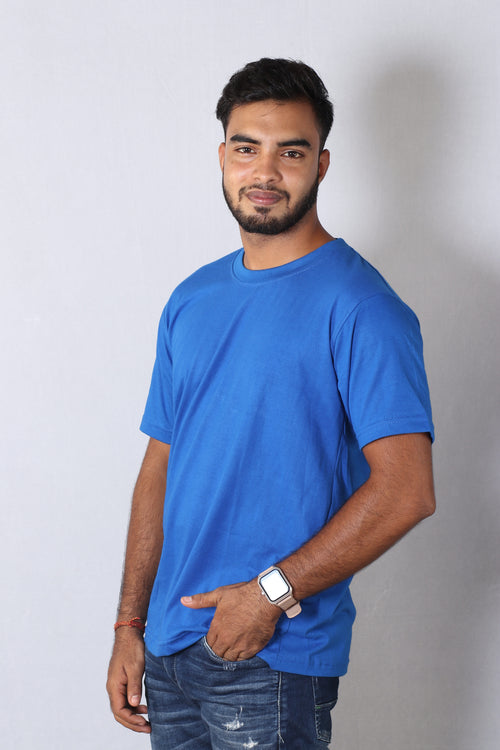 Blue Plain T-Shirt