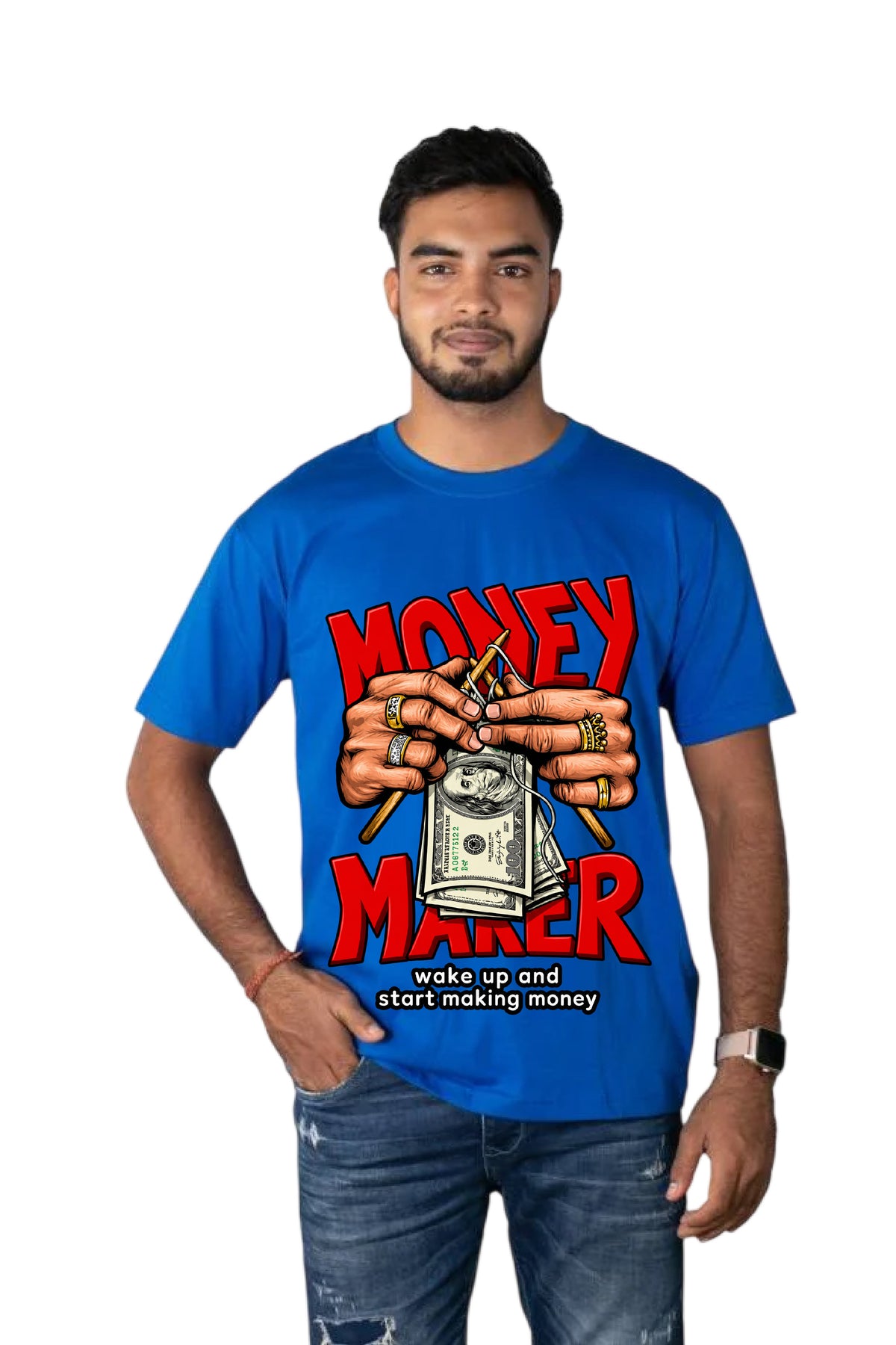 Money Maker Printed T-shirt for Men Regular Fit