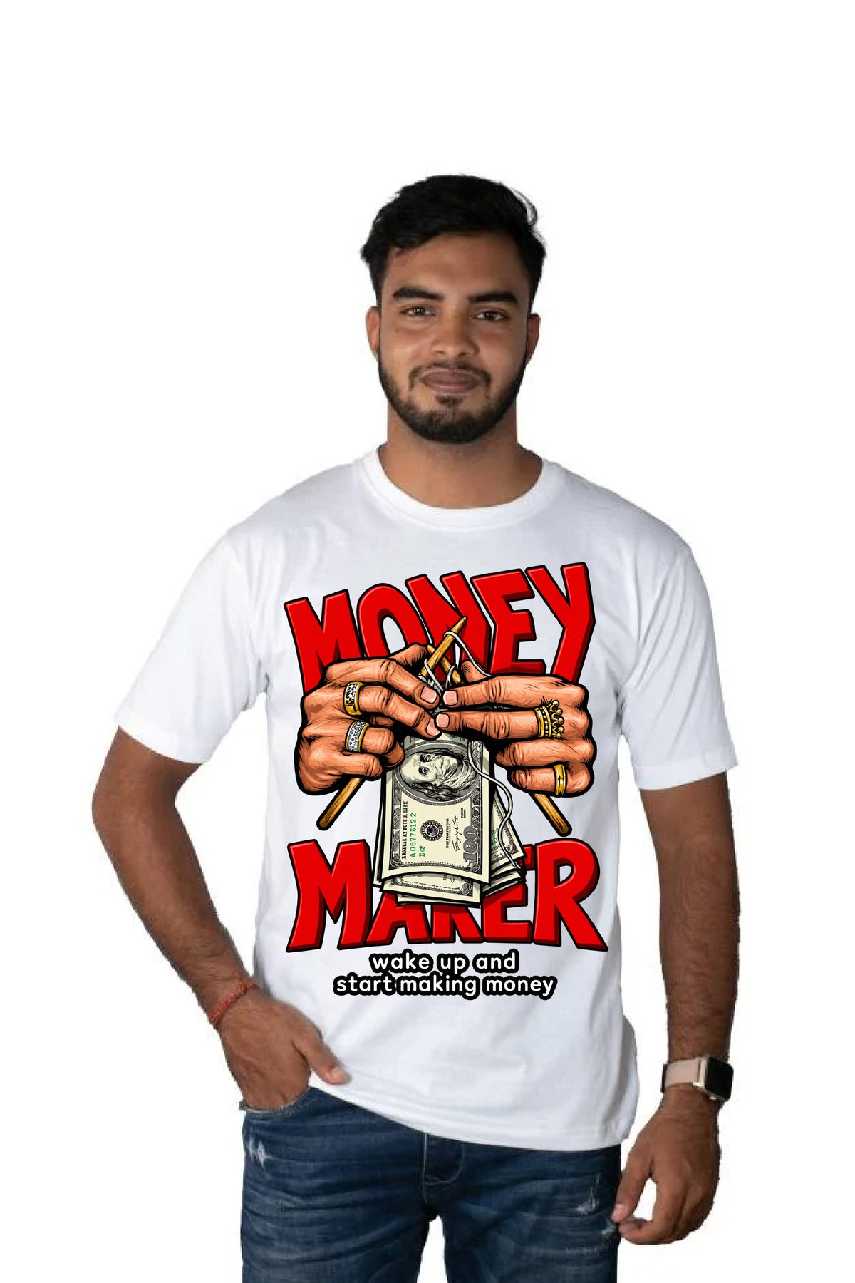 Money Maker Printed T-shirt for Men Regular Fit