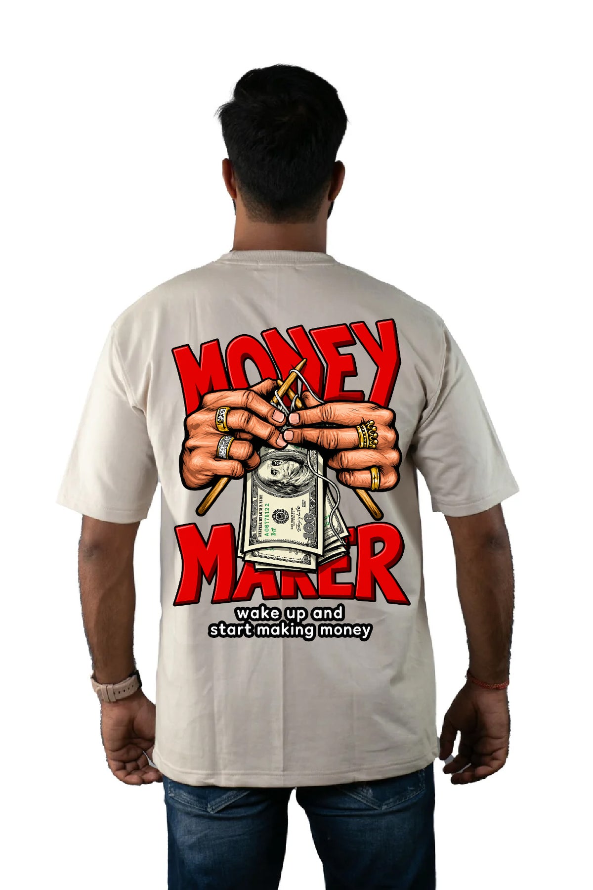 Oversized Printed T-Shirt Combo of Three