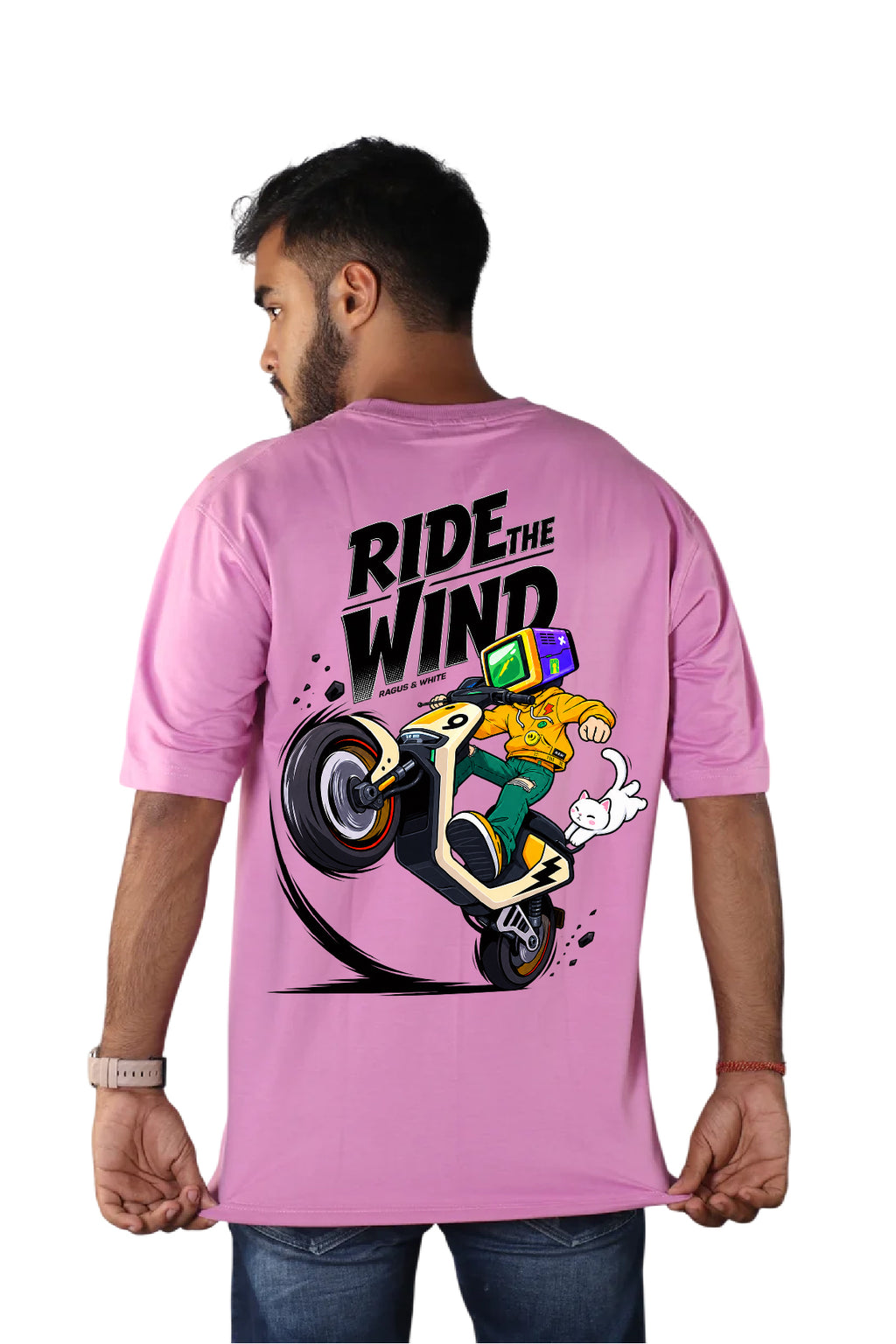 Oversized Printed T-Shirt Combo of Three