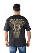 Oversized Printed T-Shirt Black