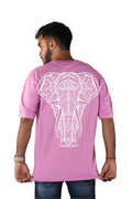 Oversized Printed T-Shirt Lavender Pink