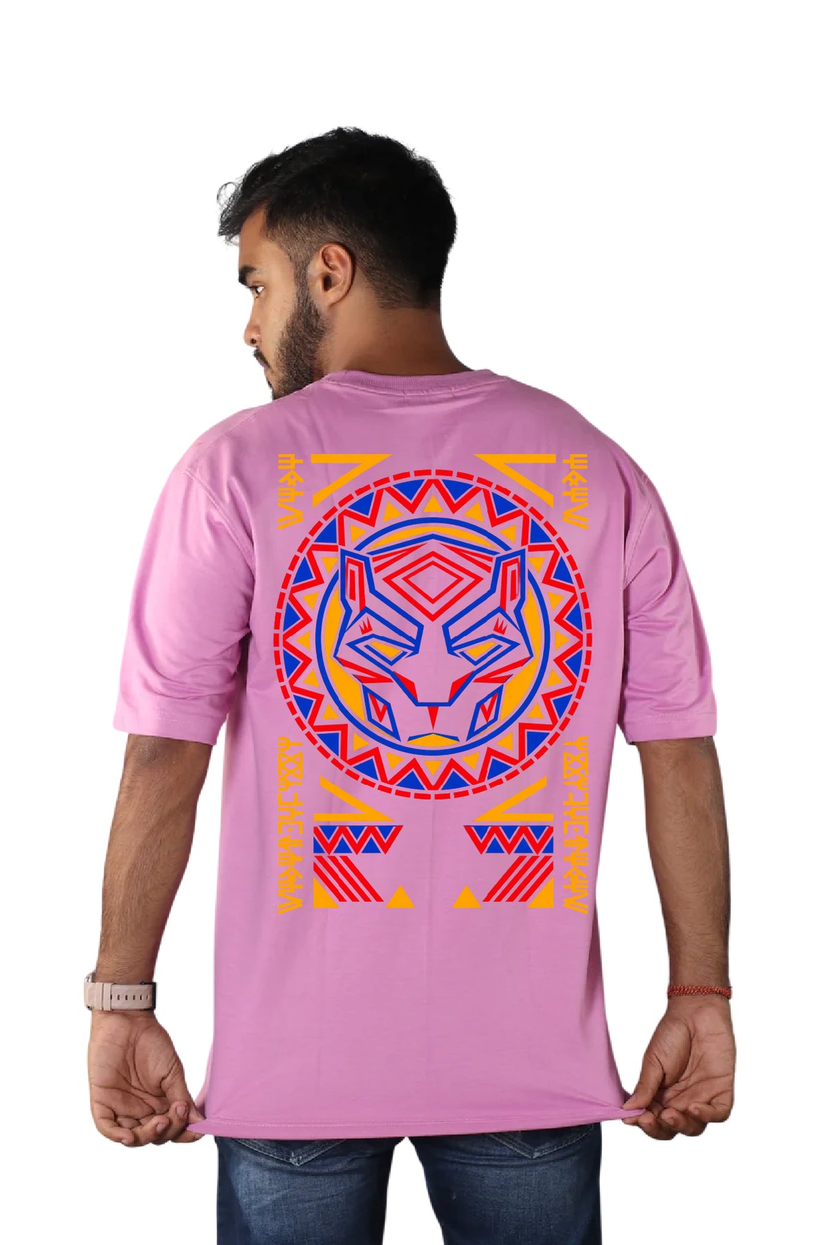 Oversized Printed T-Shirt Lavender Pink