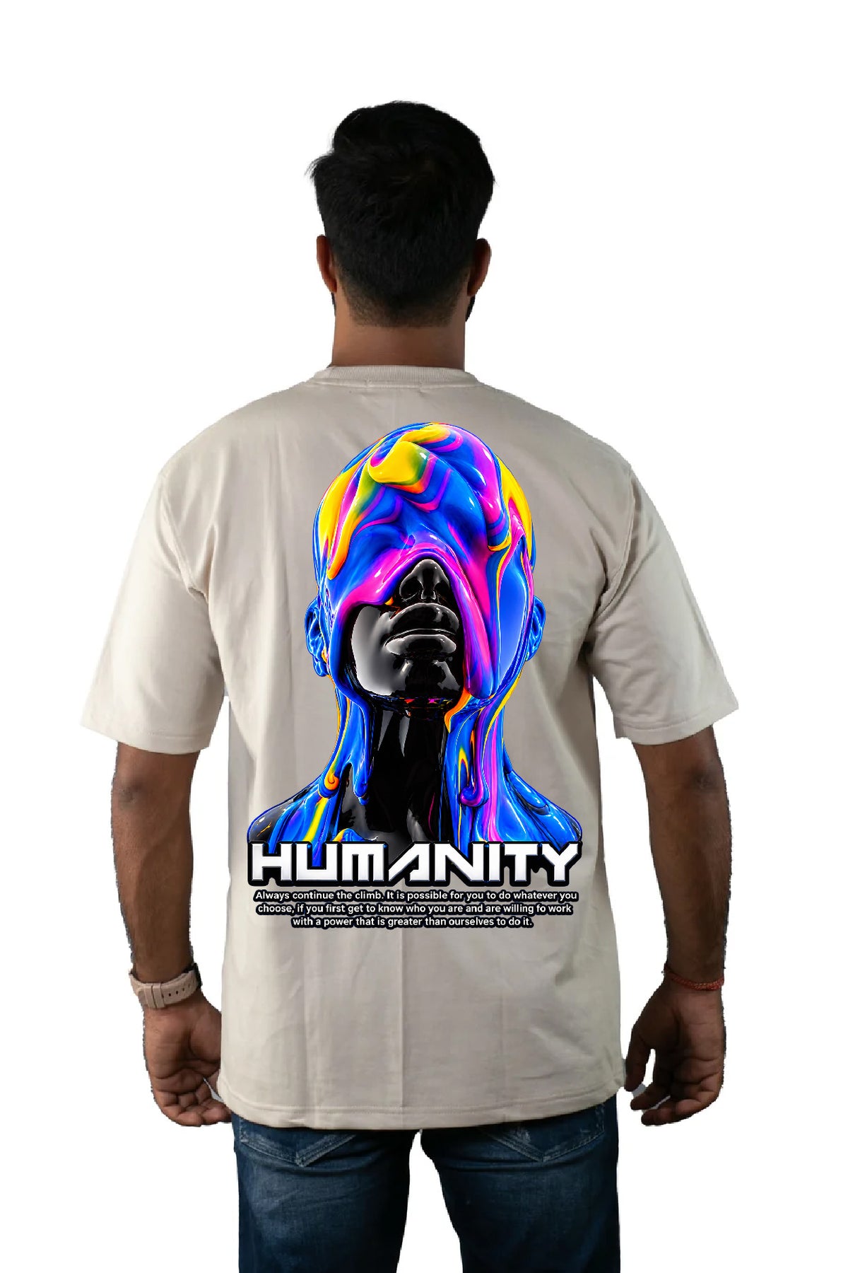 Oversized Printed T-Shirt Combo of Three