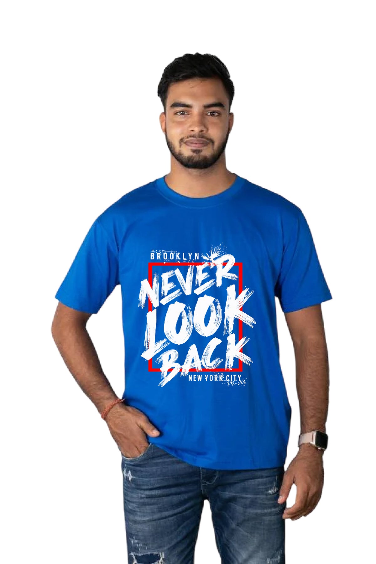 Printed T-Shirt Blue