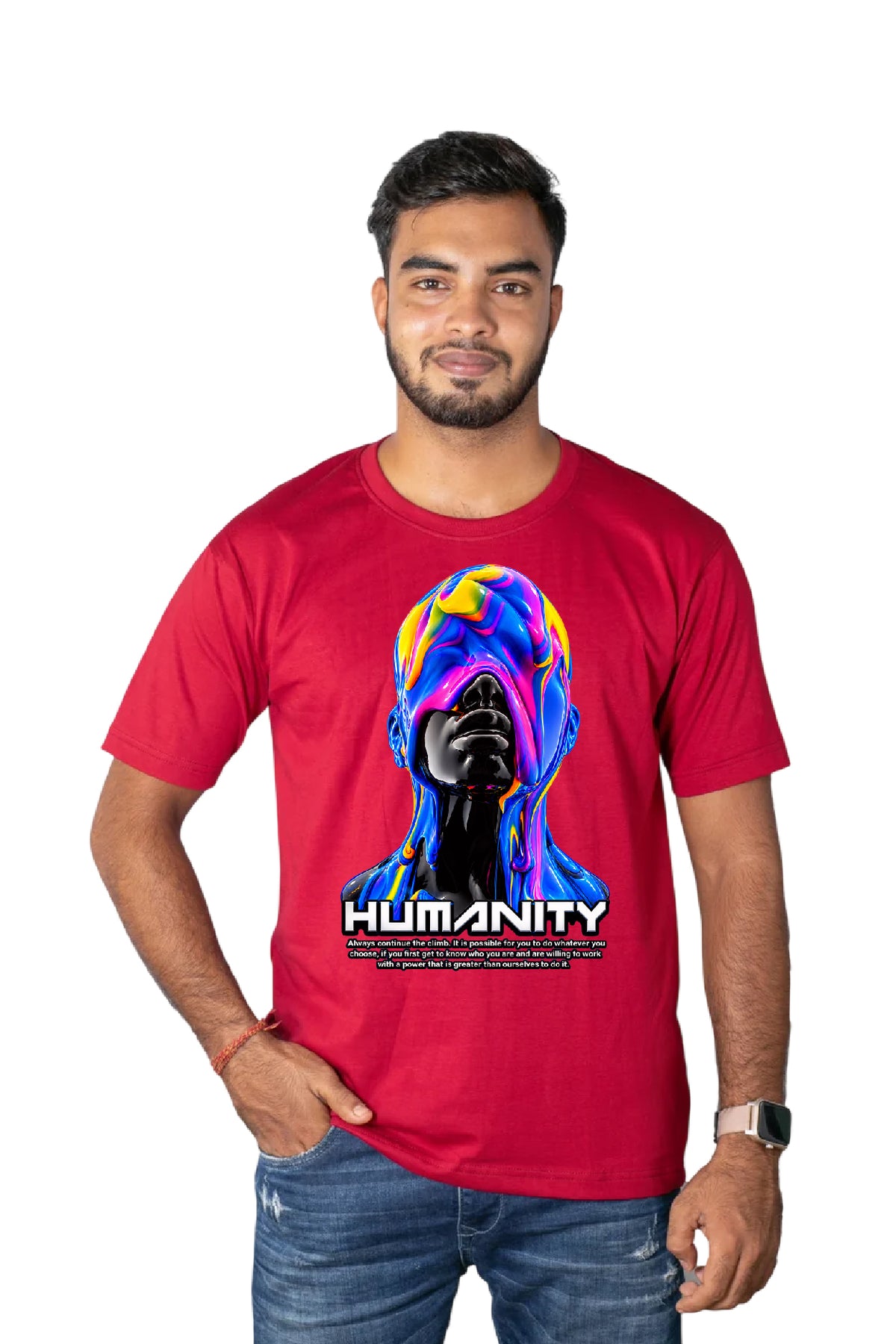 Printed T-Shirt Red