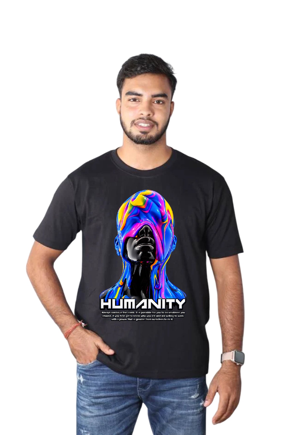 Printed T-Shirt Black